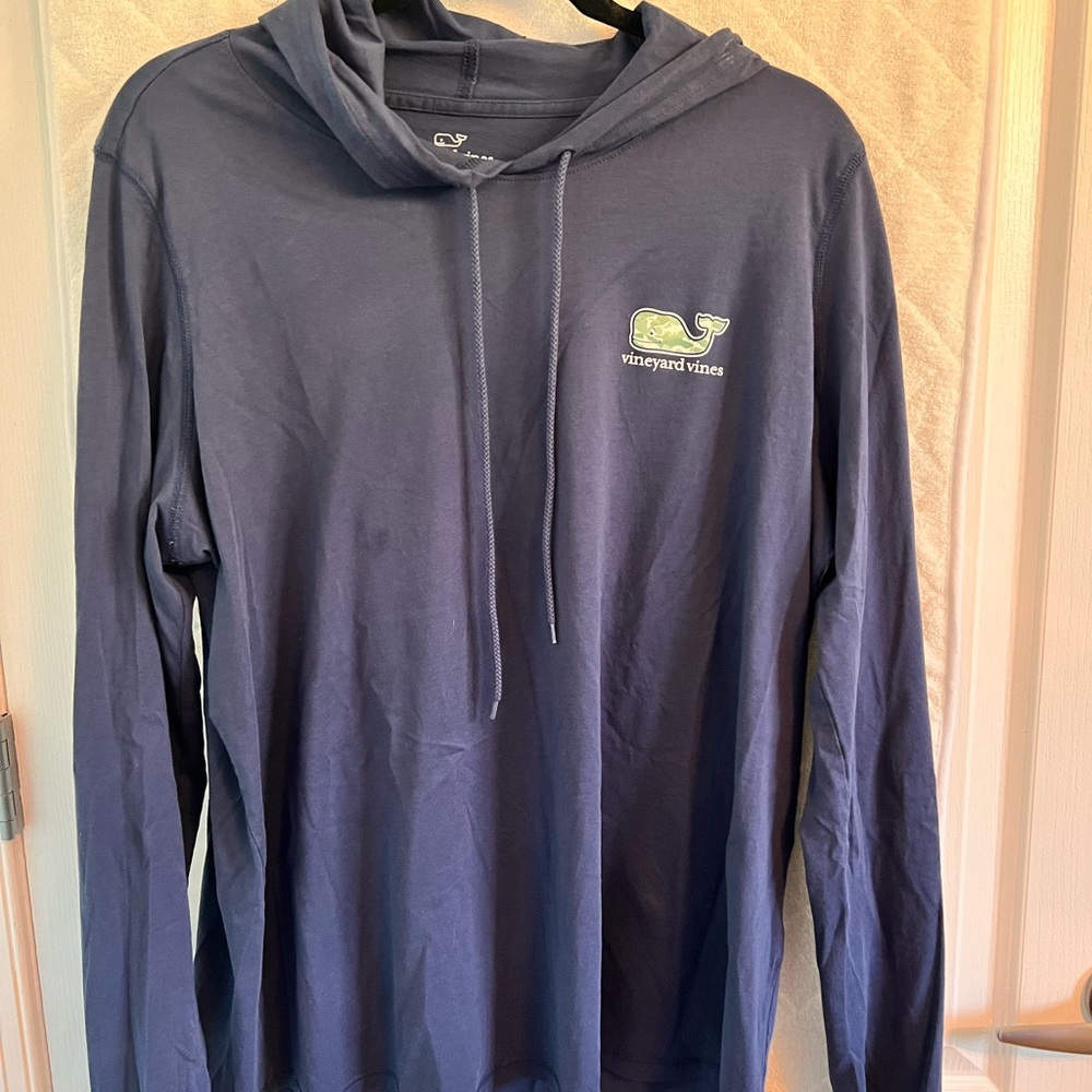 Vinyard Vines long sleeve hoodie - camo whale